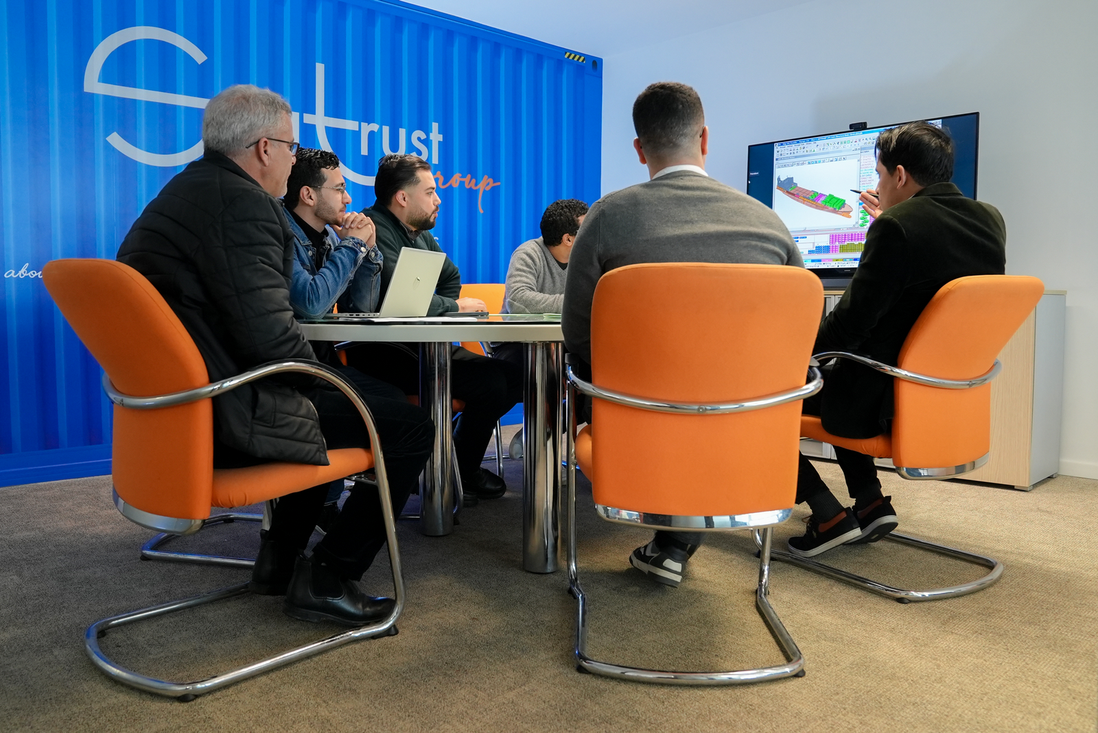 SeaTrust logistics team working together